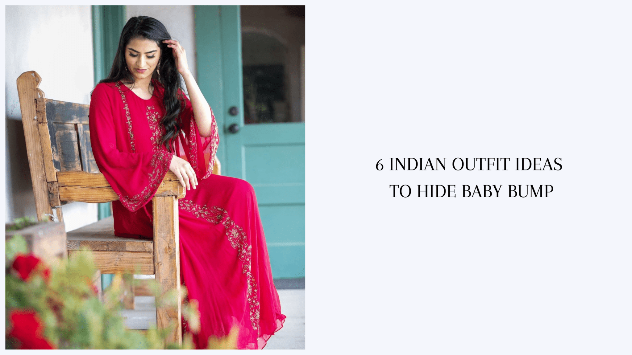 6 Indian Outfit Ideas to Hide Baby Bump - Anvi Couture