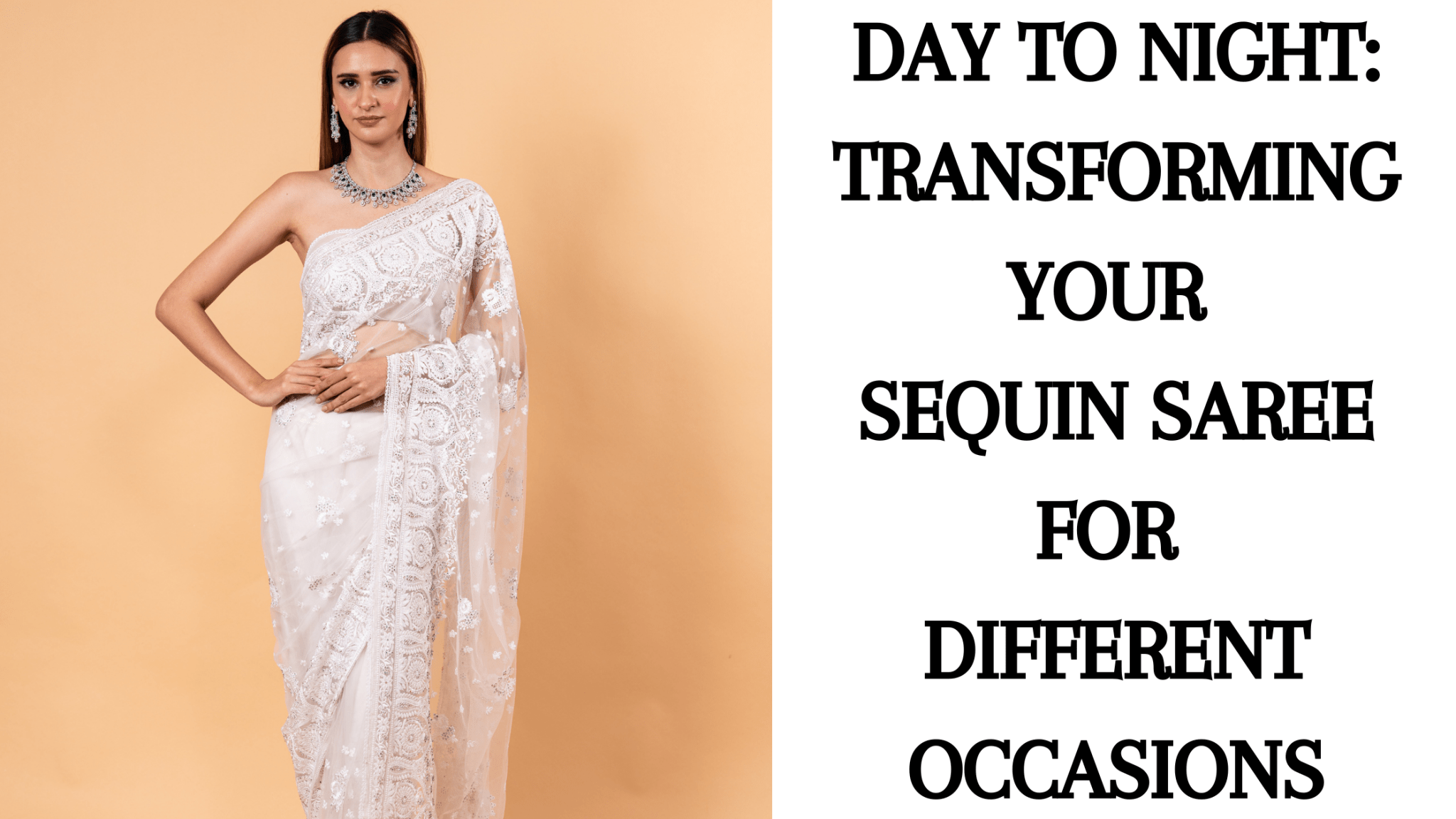 Day to Night: Transforming Your Sequin Saree for Different Occasions - Anvi Couture