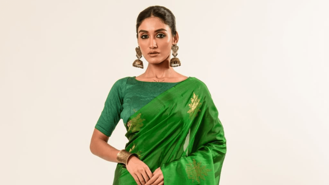 Trending Green Saree Styles for Teej Festival - Anvi Couture