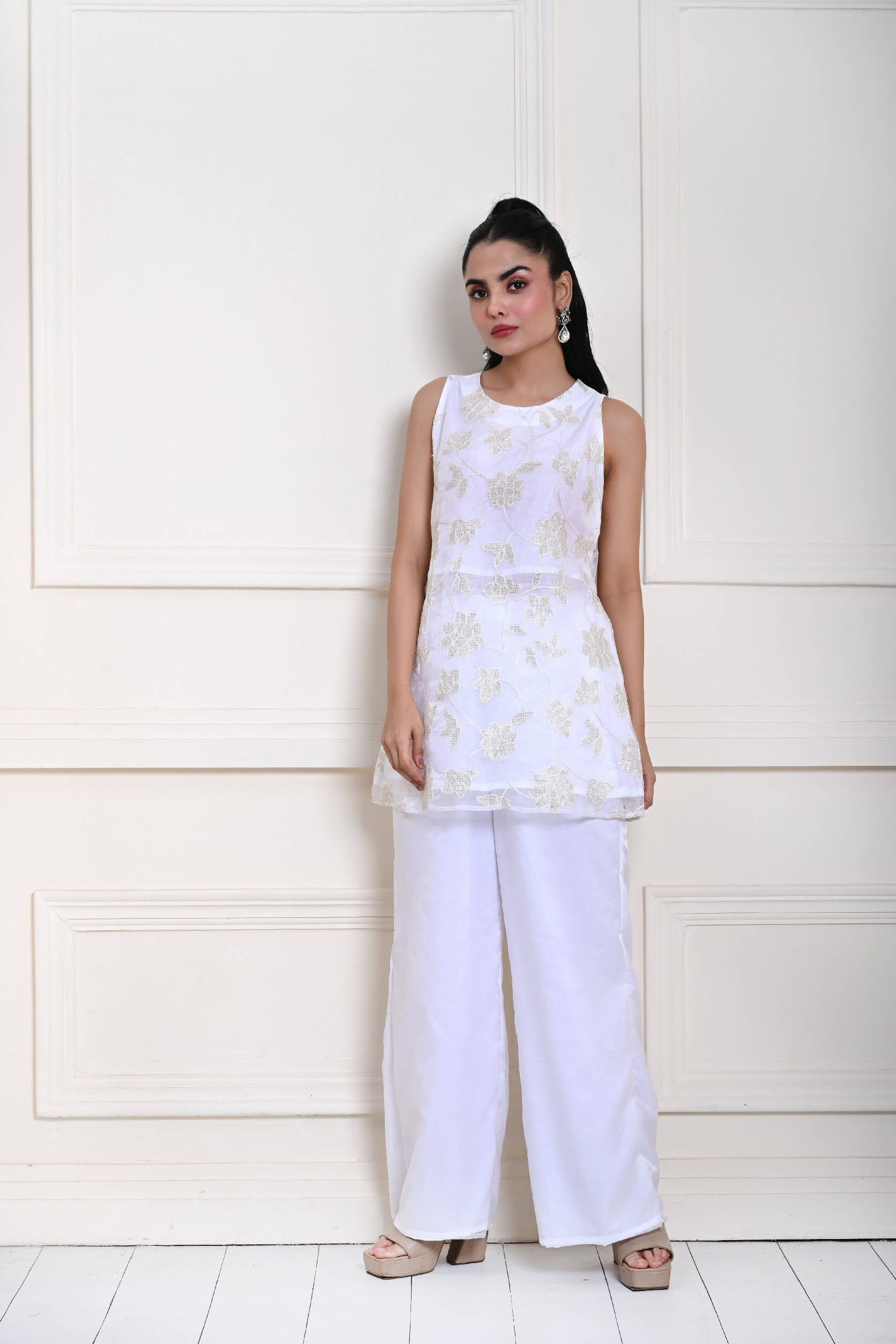 White Kurta set