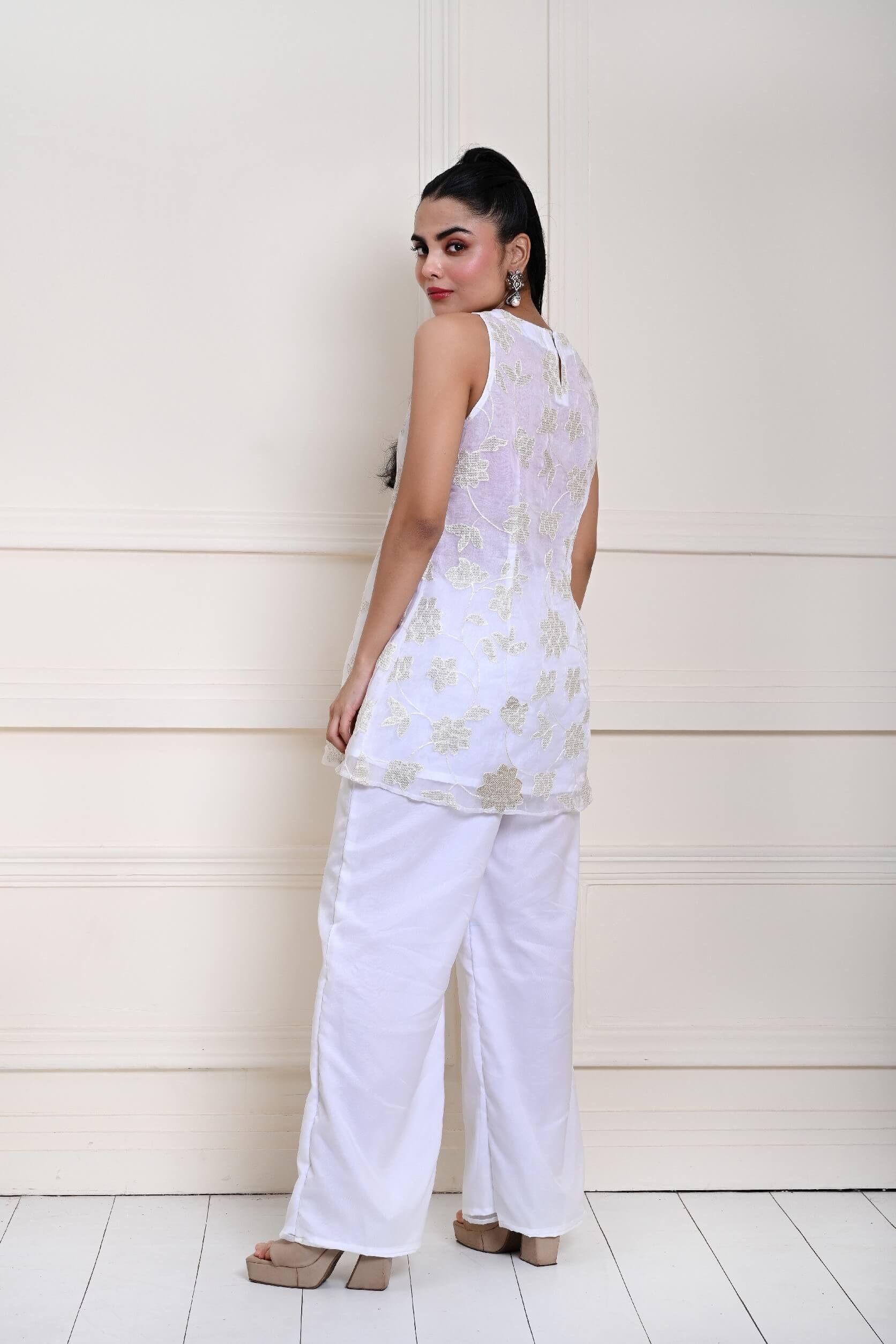 White Kurta set