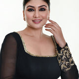 Black Blouse with Full sleeves