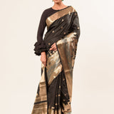 Black Katan Banarasi Saree