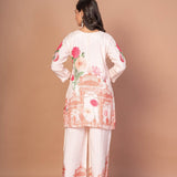 Off White Printed Co - ord Set - Anvi Couture