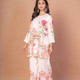Off White Printed Co - ord Set - Anvi Couture