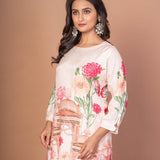 Off White Printed Co - ord Set - Anvi Couture