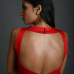 Red Sleeveless Halter Top - Cotton - Women's Summer Clothing