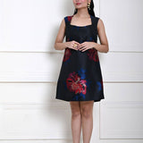 Black Floral Mini Dress