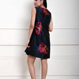 Black Floral Mini Dress