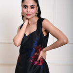 Black Floral Mini Dress