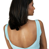 Sky Blue Sleeveless Sweetheart Neckline Saree Blouse - image 4