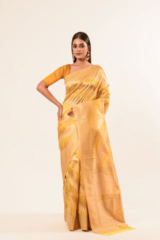 Yellow Handwoven Pure Silk Saree