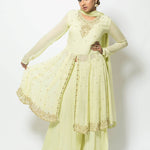 Light Green Georgette Kurti