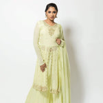 Light Green Georgette Kurti