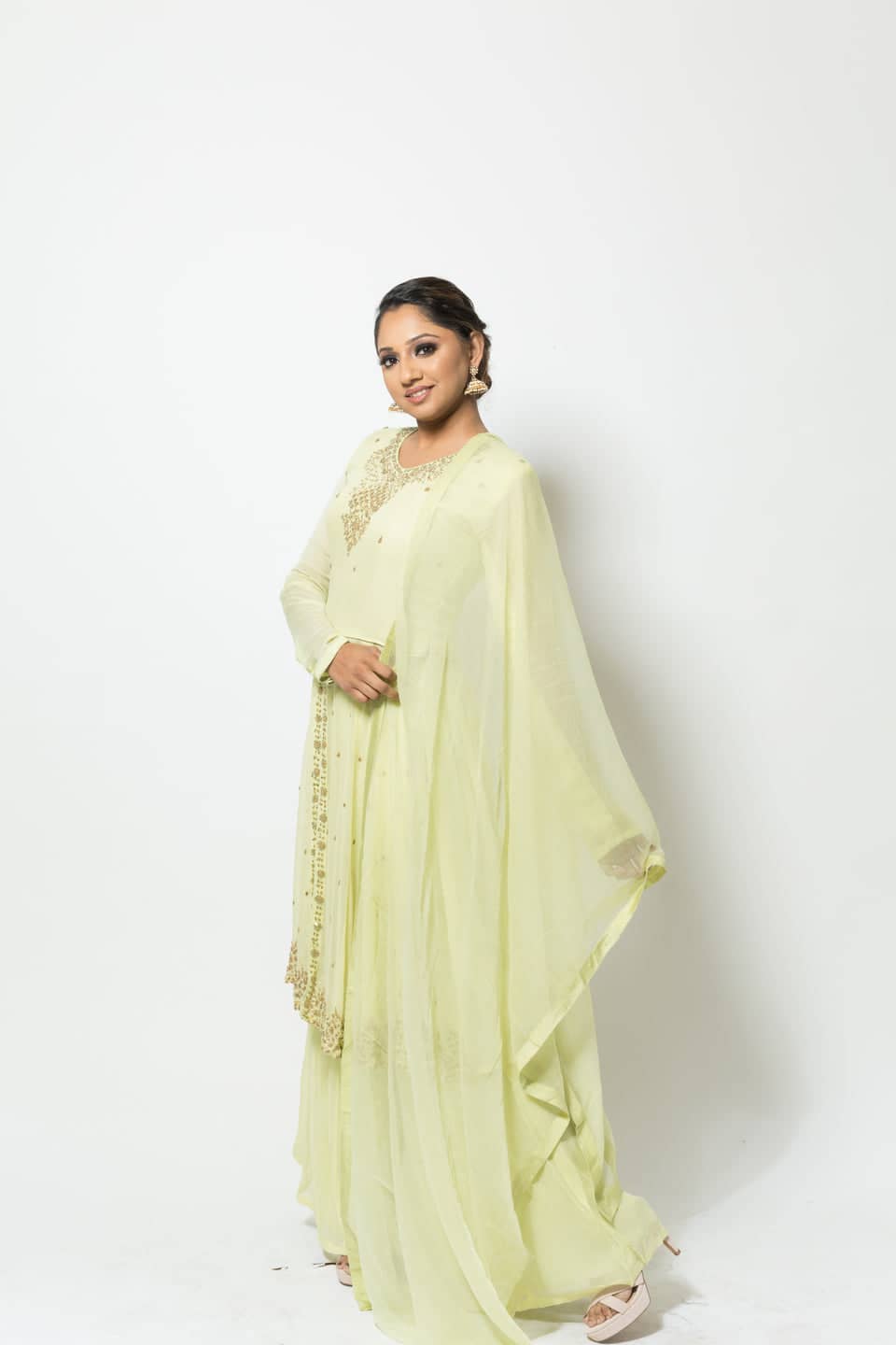 Light Green Sharara Set
