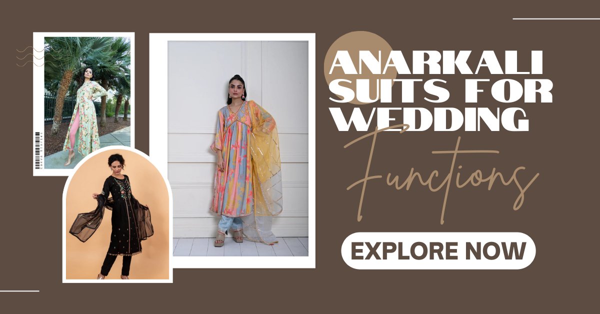 Trending Designs for Anarkali Suits for Wedding Functions in 2026 - Anvi Couture