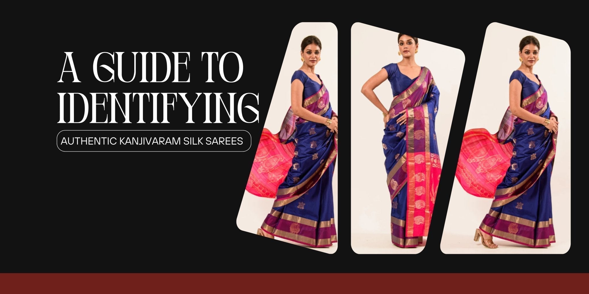 4 Simple Tips and Tricks to Identify an Authentic Kanjivaram Silk Saree - Anvi Couture