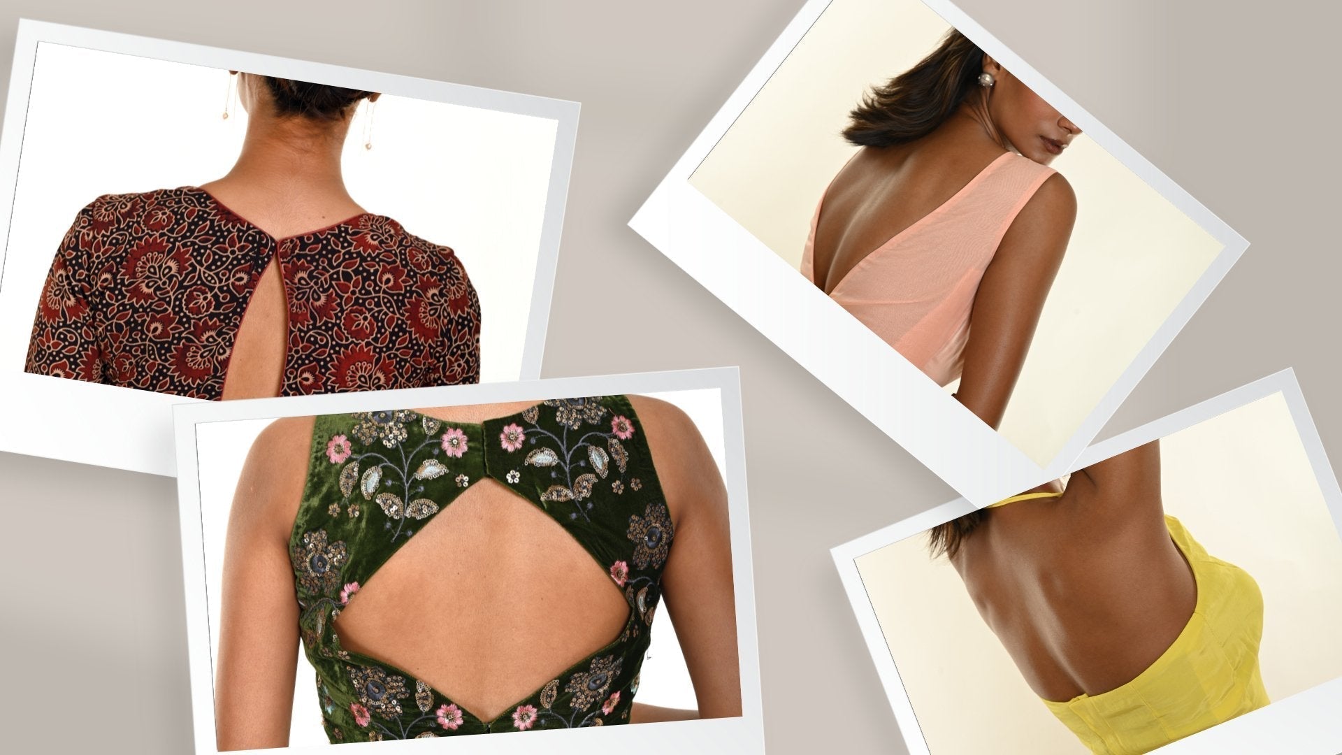 10 Back Neck Saree Blouse Design: Must-Try For Modern Look - Anvi Couture