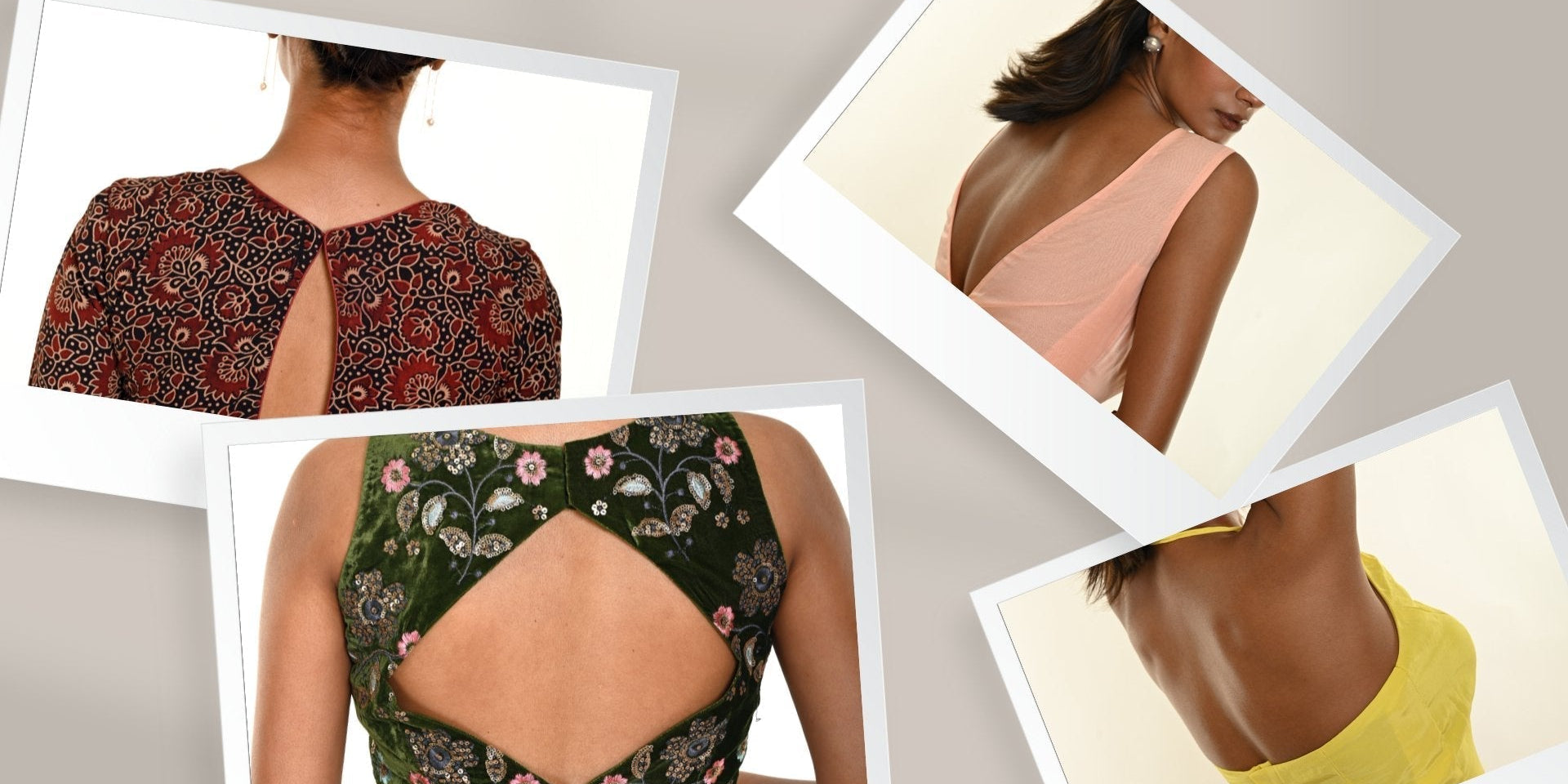 10 Back Neck Saree Blouse Design: Must-Try For Modern Look - Anvi Couture