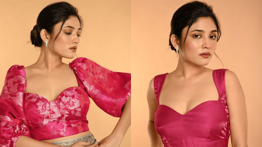 Best Blouse Designs to Pair with a Sequin Saree - Anvi Couture