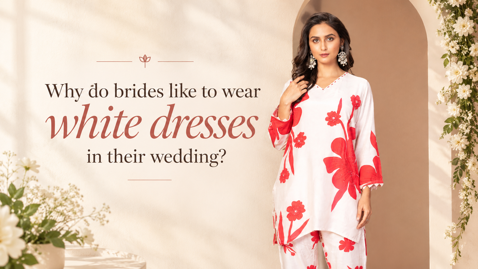 Why do brides like to wear white dresses in their wedding