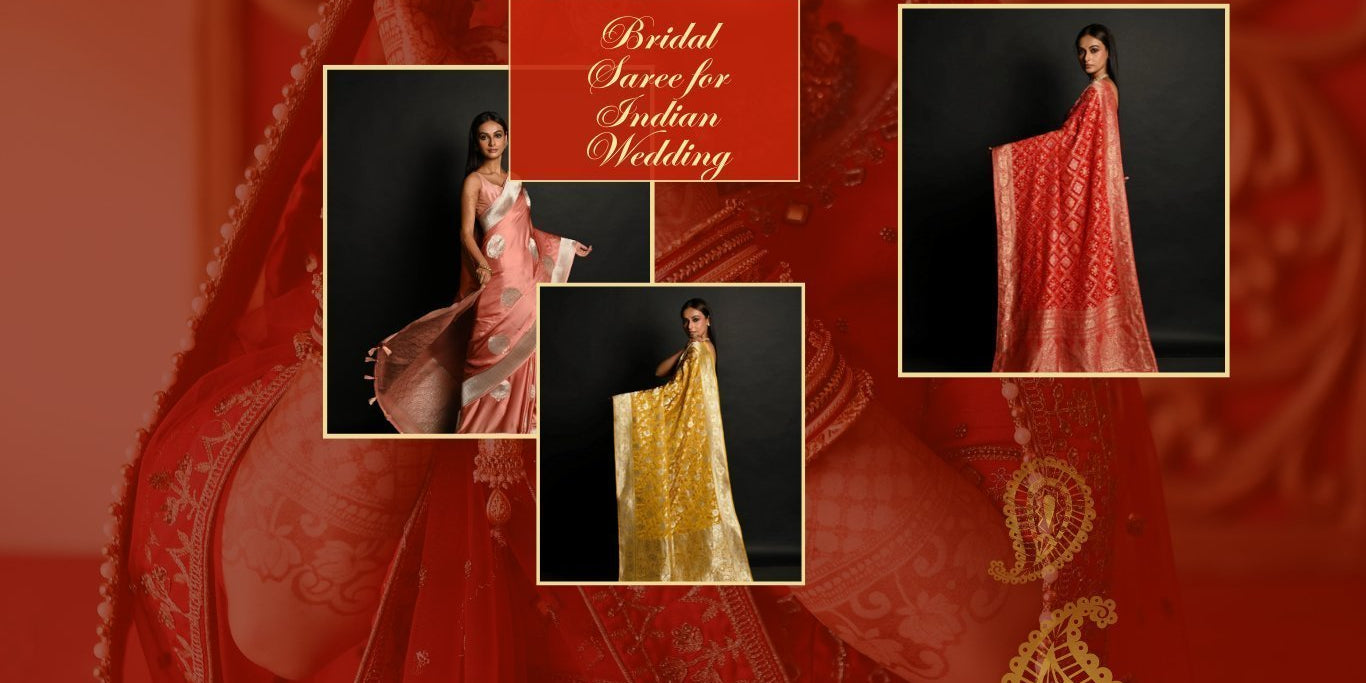 10 Trending Bridal Saree for Indian Wedding You Should Consider to Buy - Anvi Couture