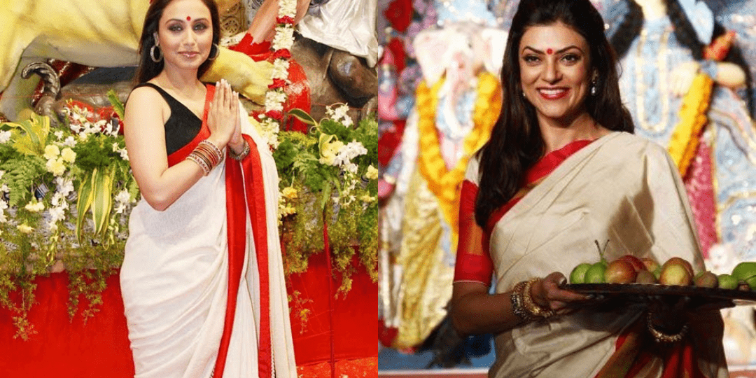 Celebrity-Inspired Trending Sarees for Sindoor Khela - Anvi Couture