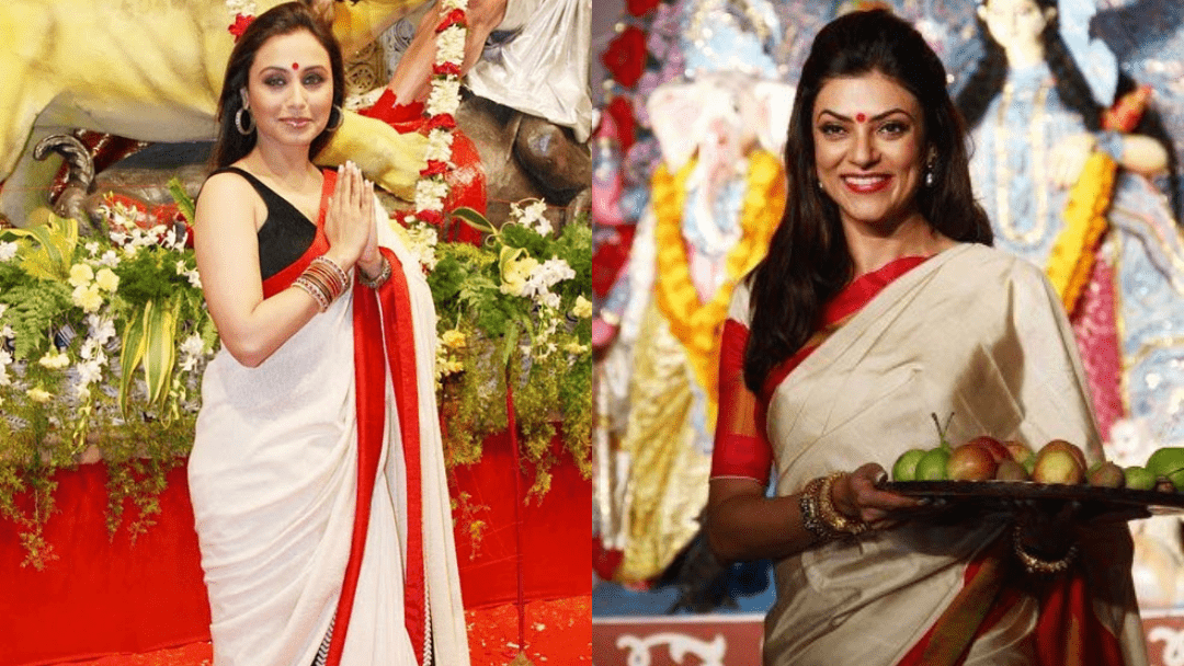 Celebrity-Inspired Trending Sarees for Sindoor Khela - Anvi Couture