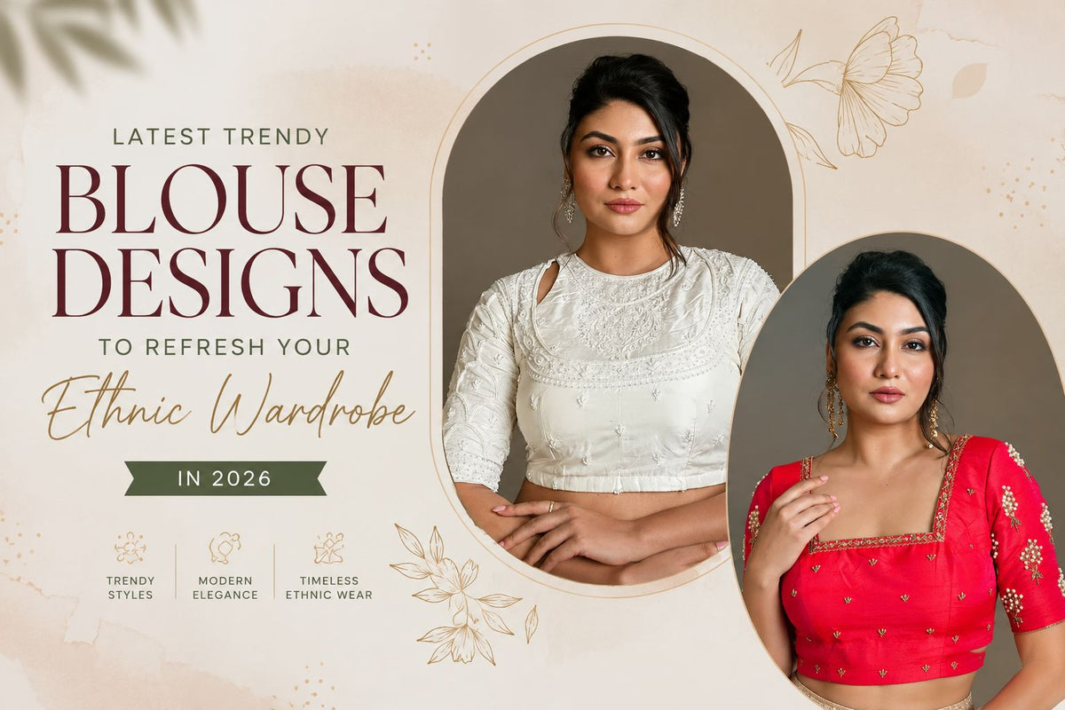 Latest Trendy Blouse Designs to Refresh Your Ethnic Wardrobe in 2026 - Anvi Couture