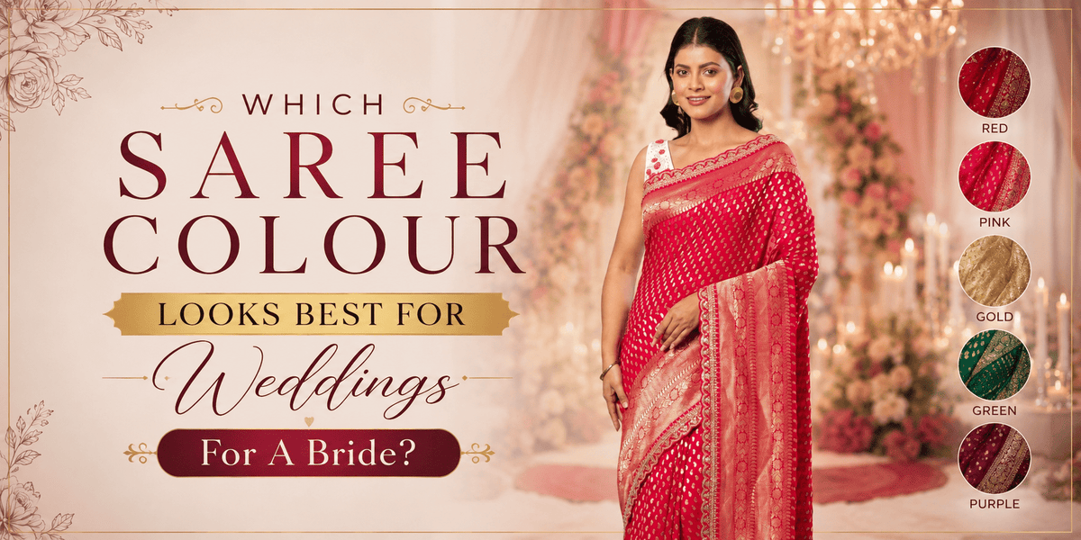 Which Saree Colour Looks Best For Weddings For A Bride? - Anvi Couture
