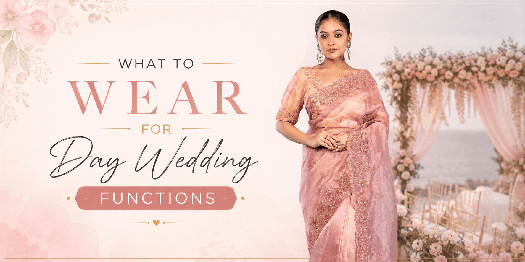 What To Wear For Day Wedding Functions - Anvi Couture