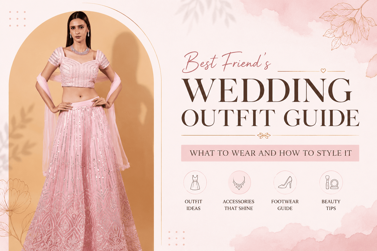 Best Friend Wedding Outfit Guide: What to Wear for Every Wedding Function - Anvi Couture