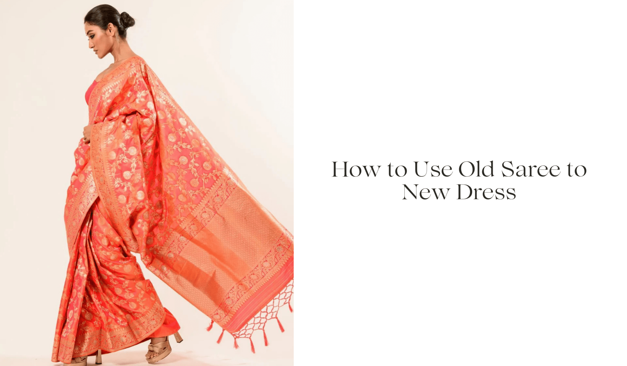 How to use old saree to new dress - Anvi Couture