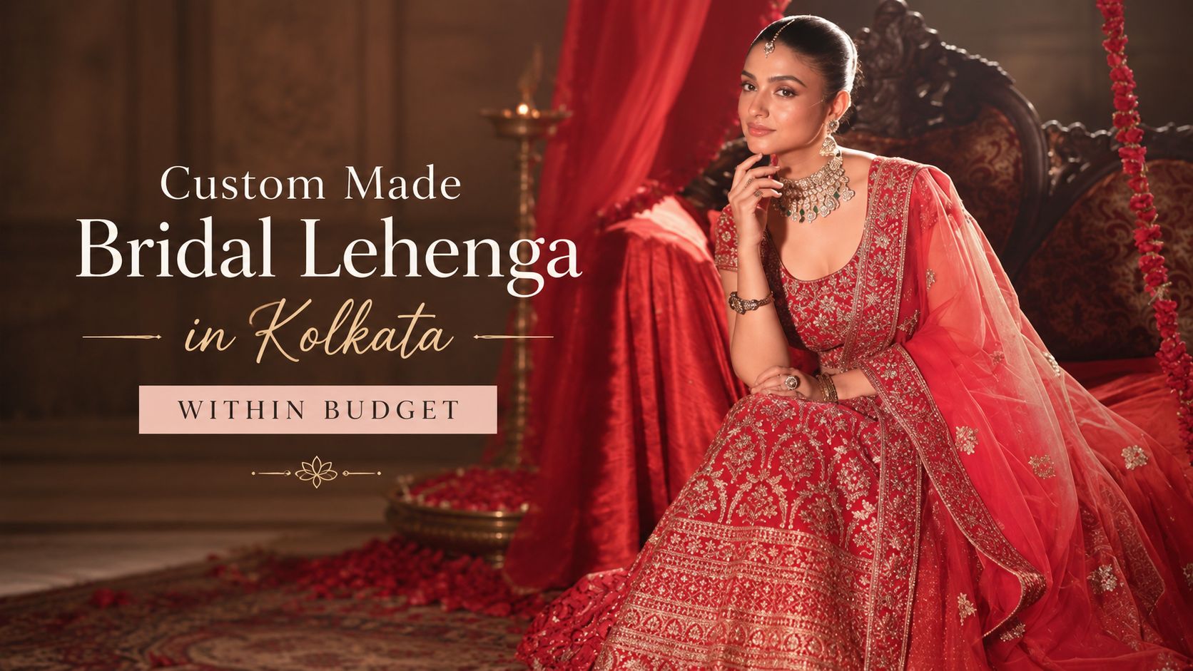 Where To Make Custom Made Bridal Lehenga In Kolkata Within Budget - Anvi Couture
