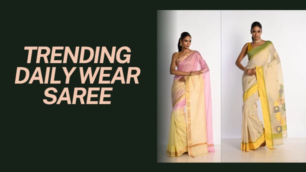 15 Most Trending Choices for Daily Wear Saree - Anvi Couture