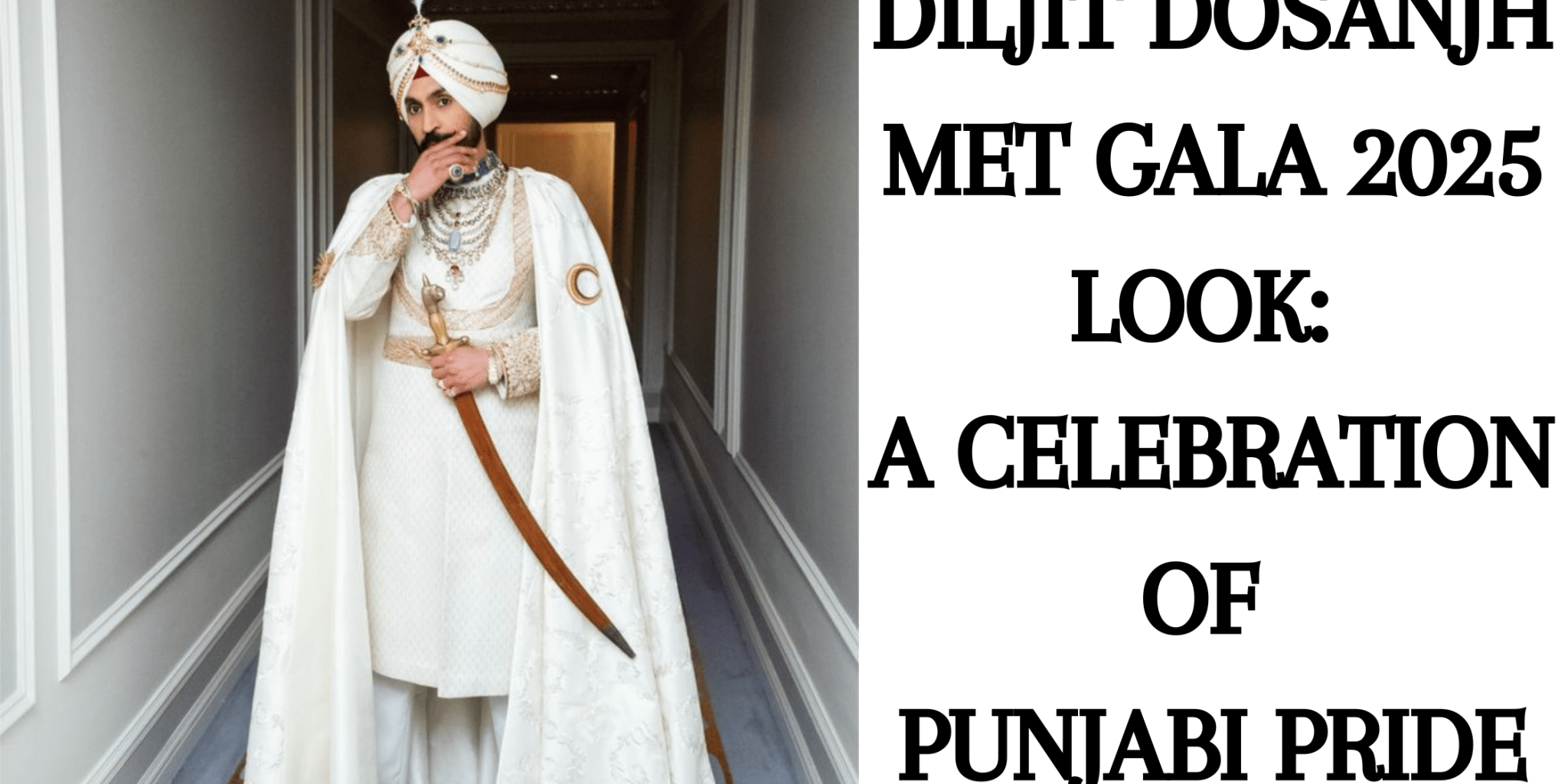 Diljit Dosanjh Met Gala 2025 Look: A Celebration of Punjabi Pride - Anvi Couture