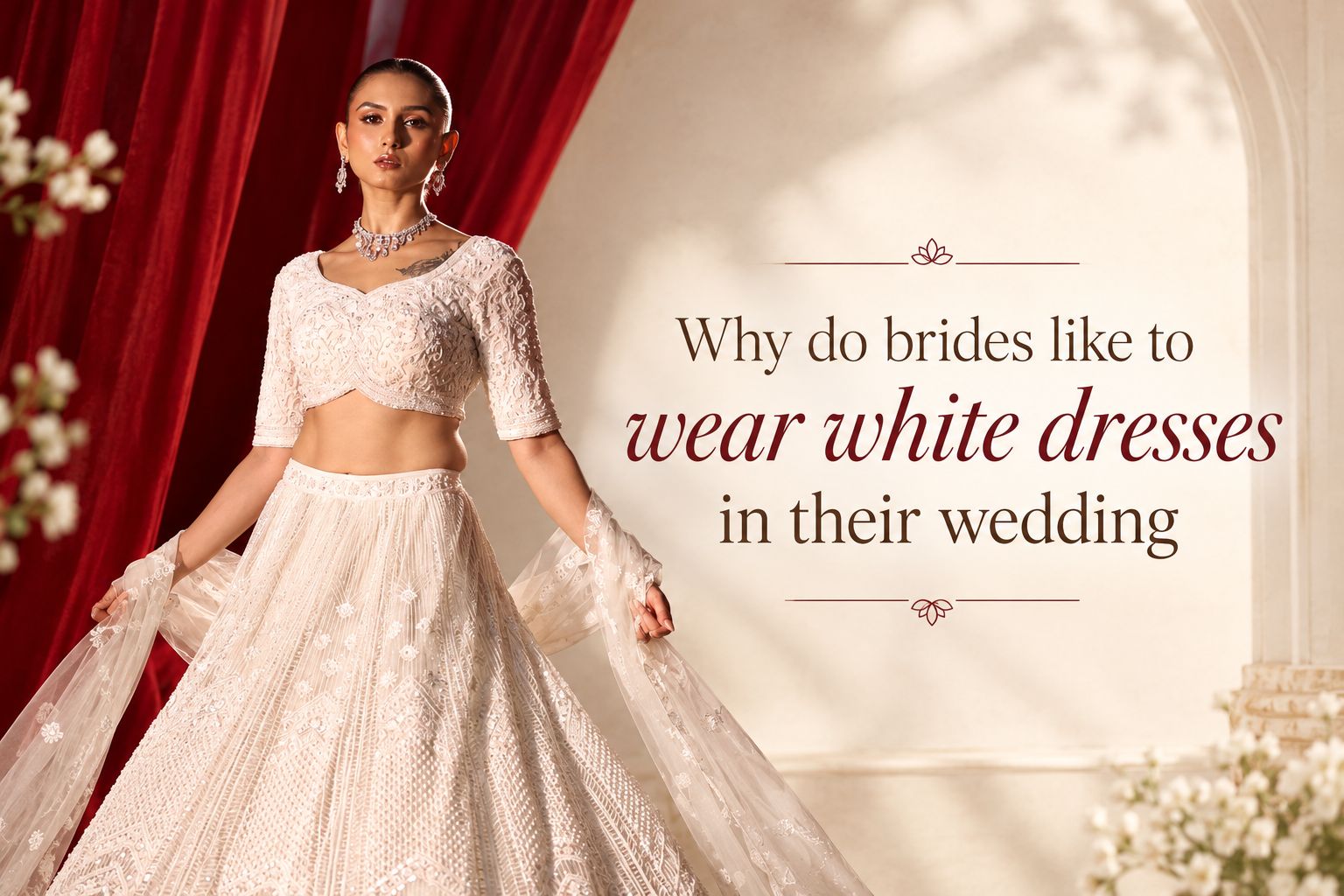 Why do brides like to wear white dresses in their wedding - Anvi Couture