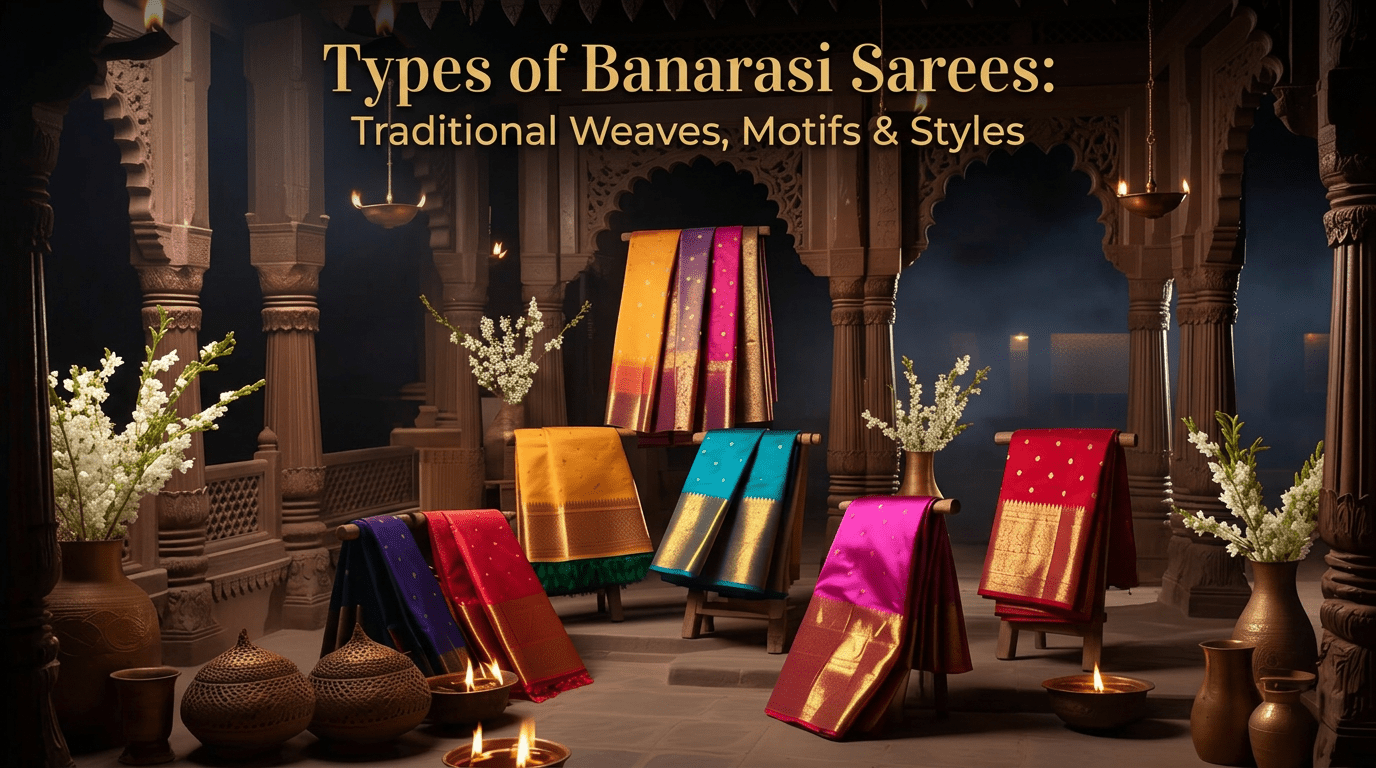 Top 12 Banarasi Sarees for Lovers of Traditional Regional Style - Anvi Couture