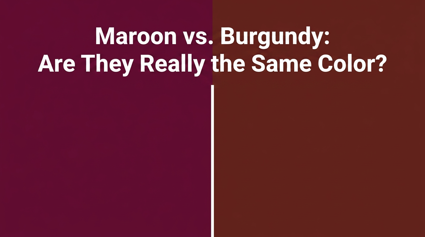 Maroon vs. Burgundy: Are They Really the Same Color?