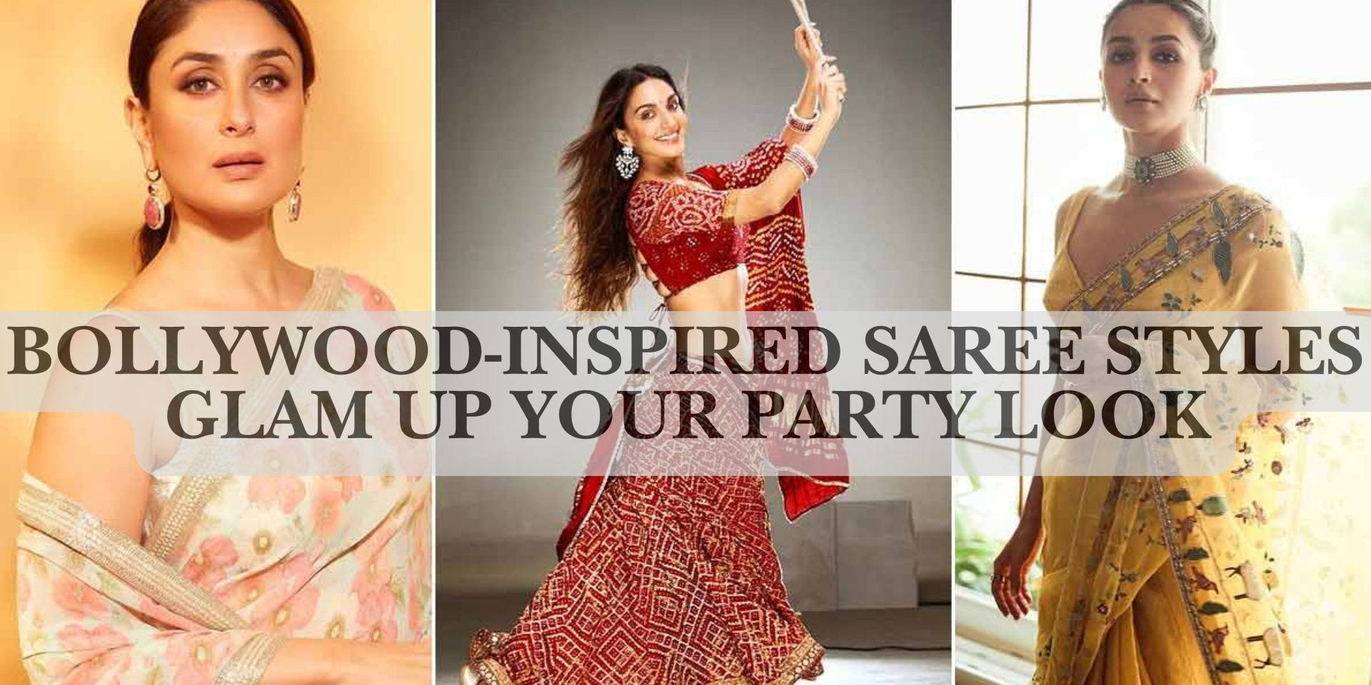 Glam Up Your Party Look: 15 Bollywood-Inspired Saree Styles - Anvi Couture