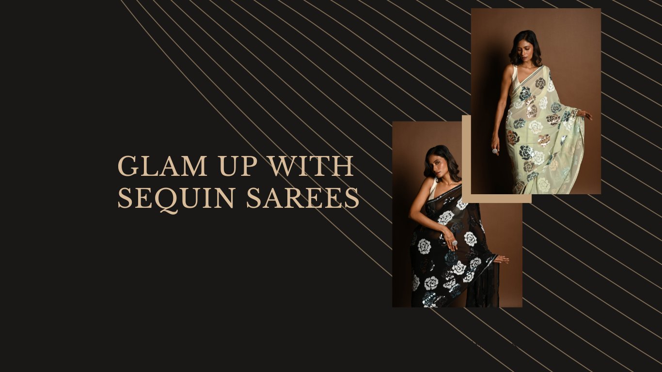 7 Sequin Sarees for a Stunning Night-Out, Your Guide to Glamour Look - Anvi Couture