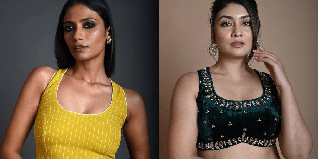 How to Look Vibrant in Your White Sarees with Contrasting Color Blouses - Anvi Couture