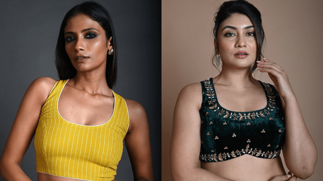 How to Look Vibrant in Your White Sarees with Contrasting Color Blouses - Anvi Couture