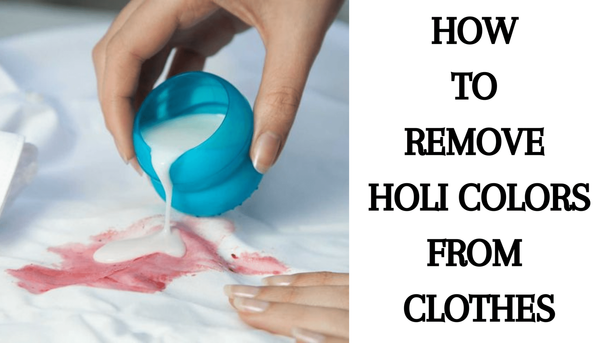 How to Remove Holi Colors from Clothes - Anvi Couture