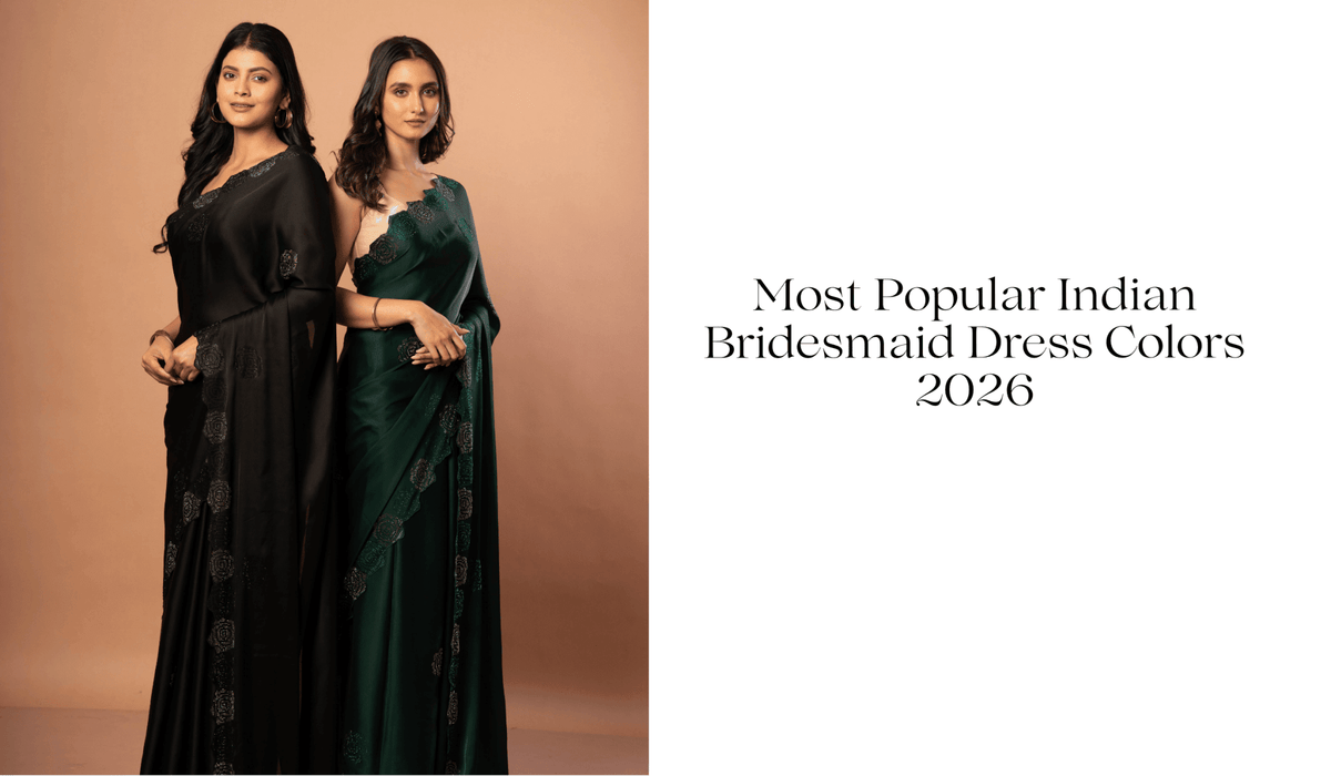 Most Popular Indian Bridesmaid Dress Colors 2026 - Anvi Couture