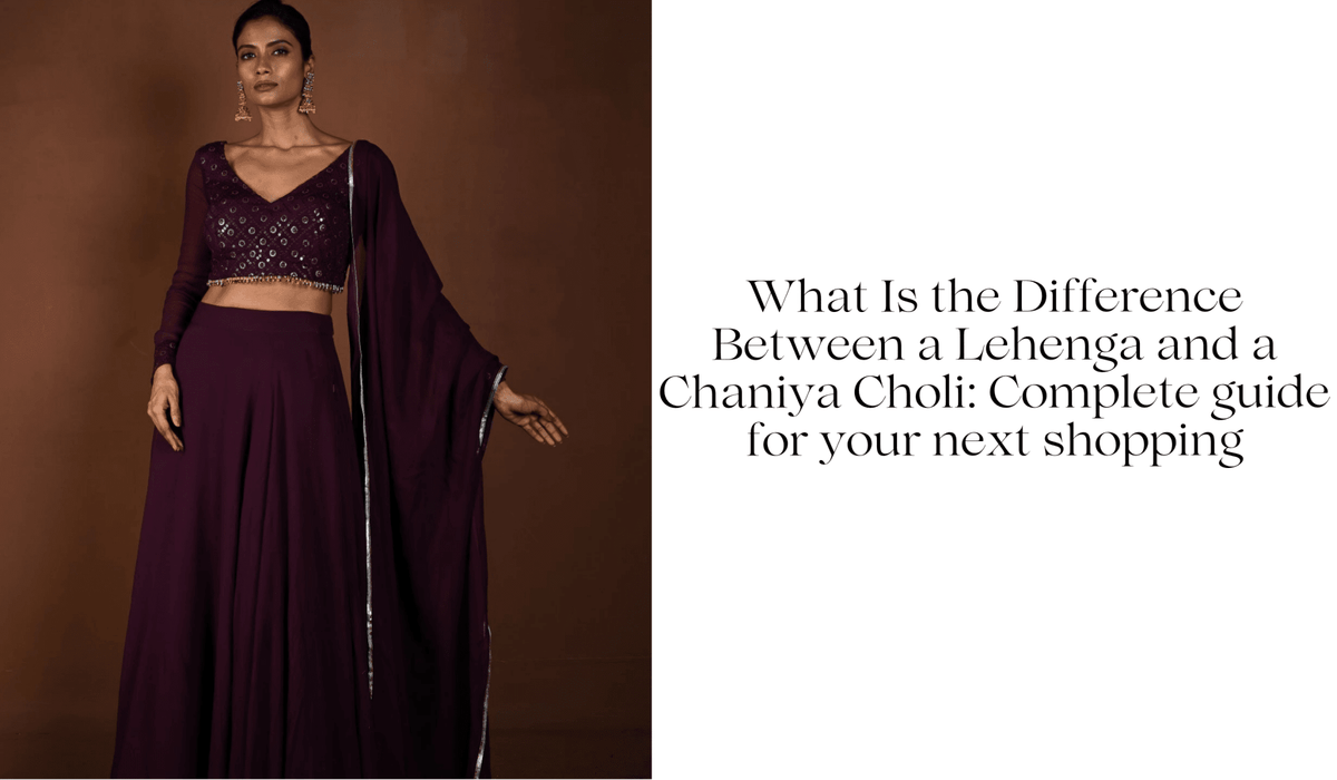 Lehenga vs Chaniya Choli: What’s the Difference? Complete Guide - Anvi Couture