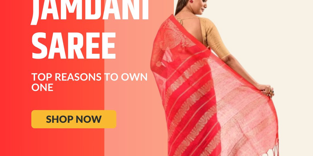 Jamdani Sari: The Ultimate Guide to this Traditional Art and Top Reasons to Buy a Jamdani Saree! - Anvi Couture