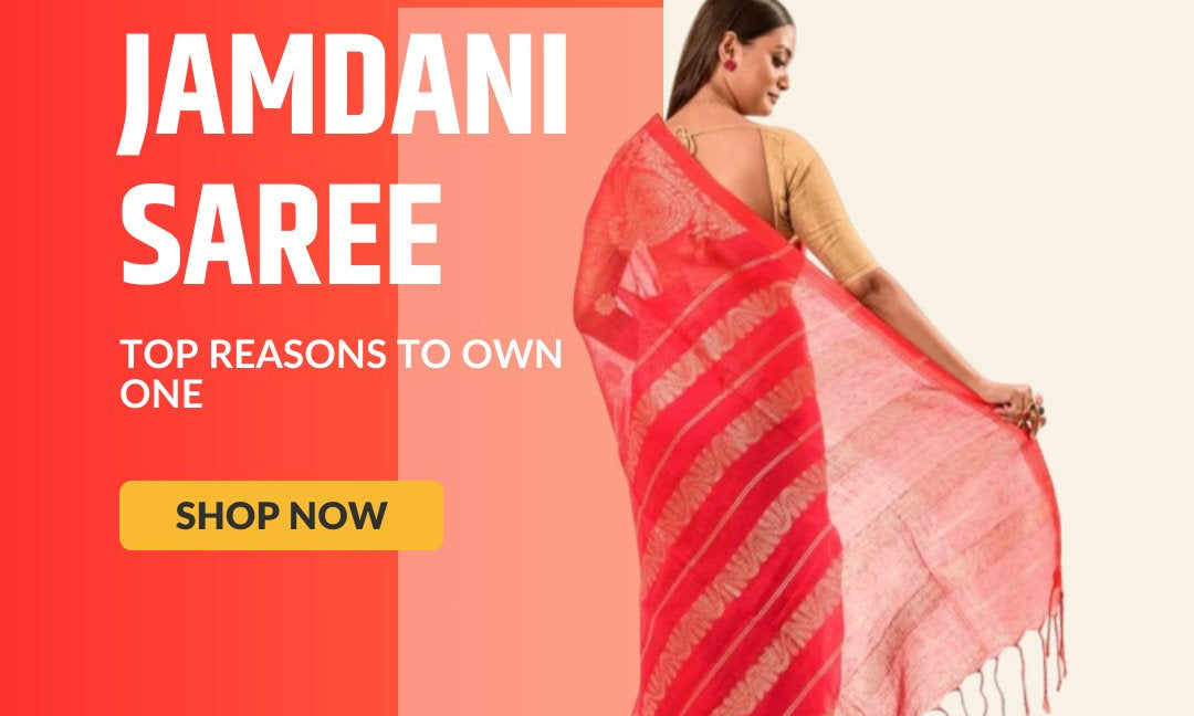Jamdani Sari: The Ultimate Guide to this Traditional Art and Top Reasons to Buy a Jamdani Saree! - Anvi Couture