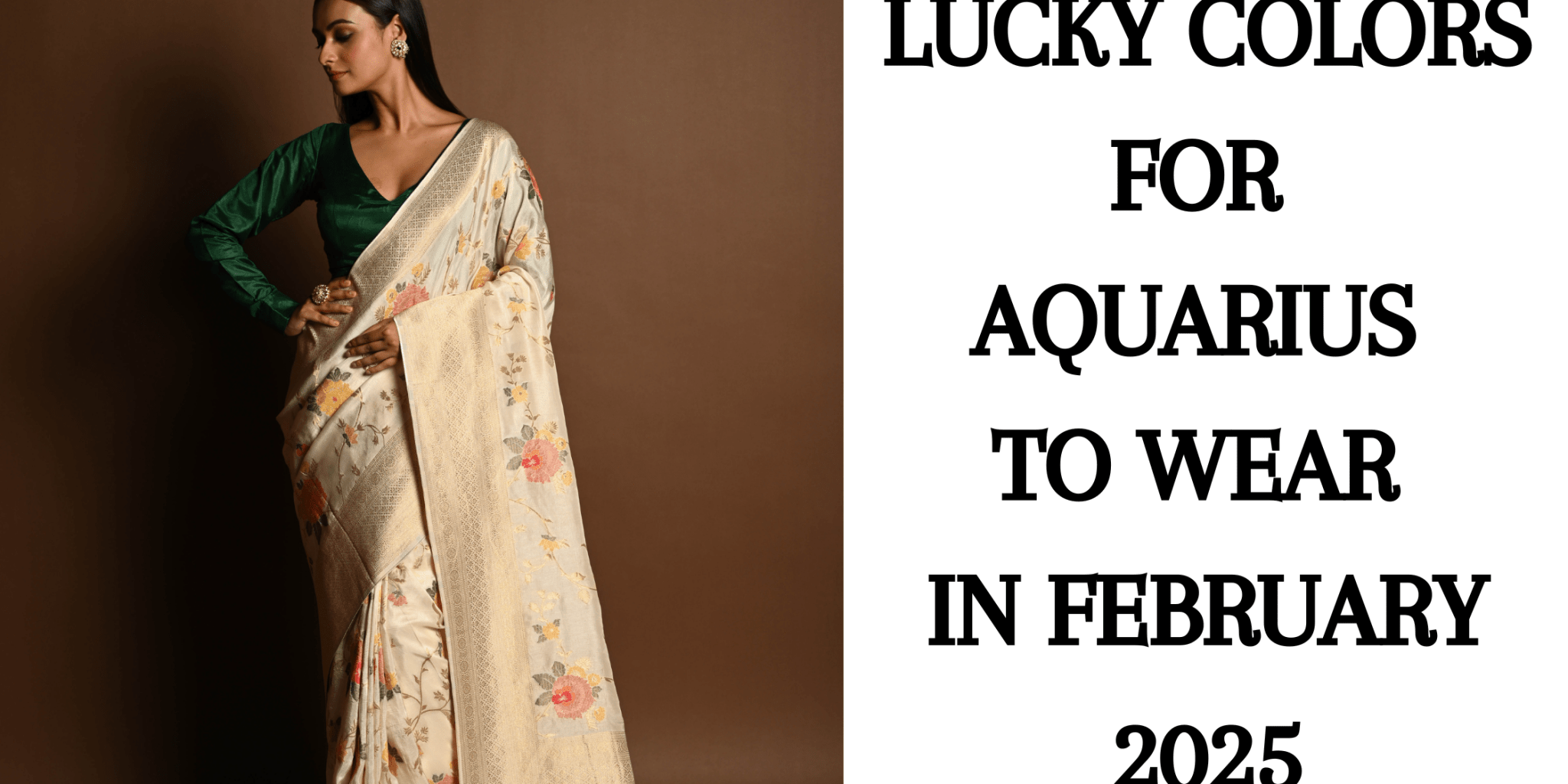 Lucky Colors for Aquarius to Wear in February 2025 - Anvi Couture