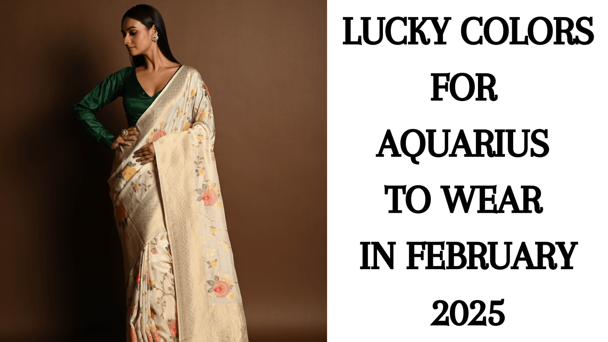 Lucky Colors for Aquarius to Wear in February 2025 - Anvi Couture
